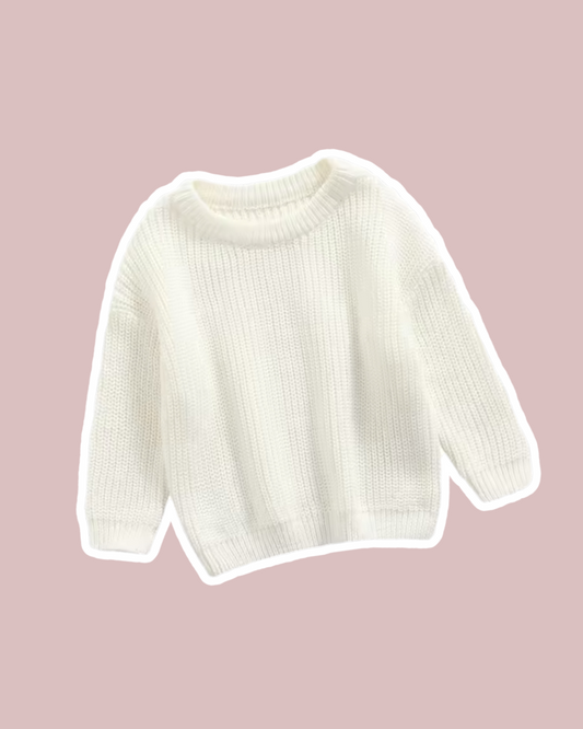 Oversized jumper - White - Cait's Cardigans
