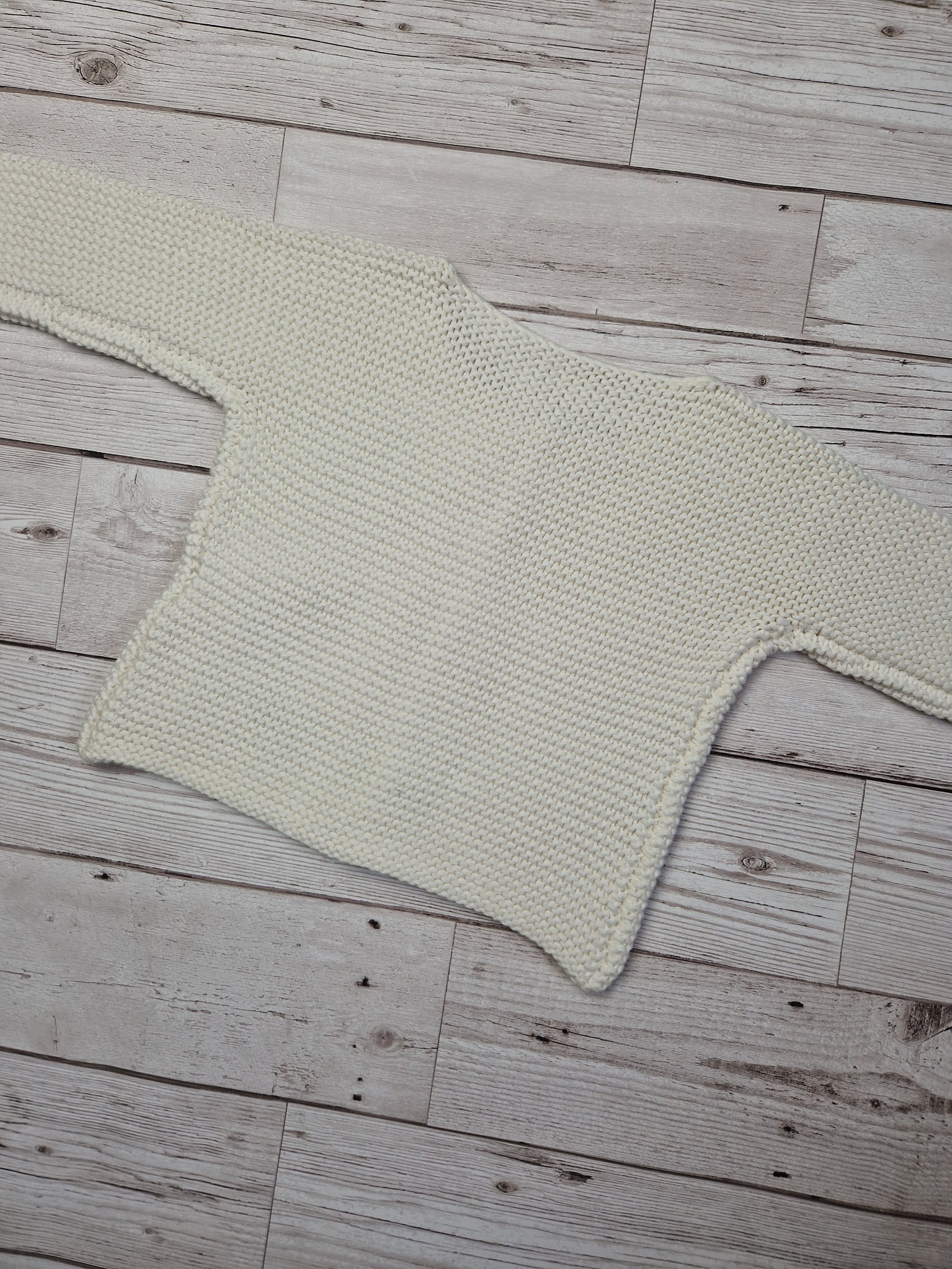 0-3m white cardigan - Cait's Cardigans