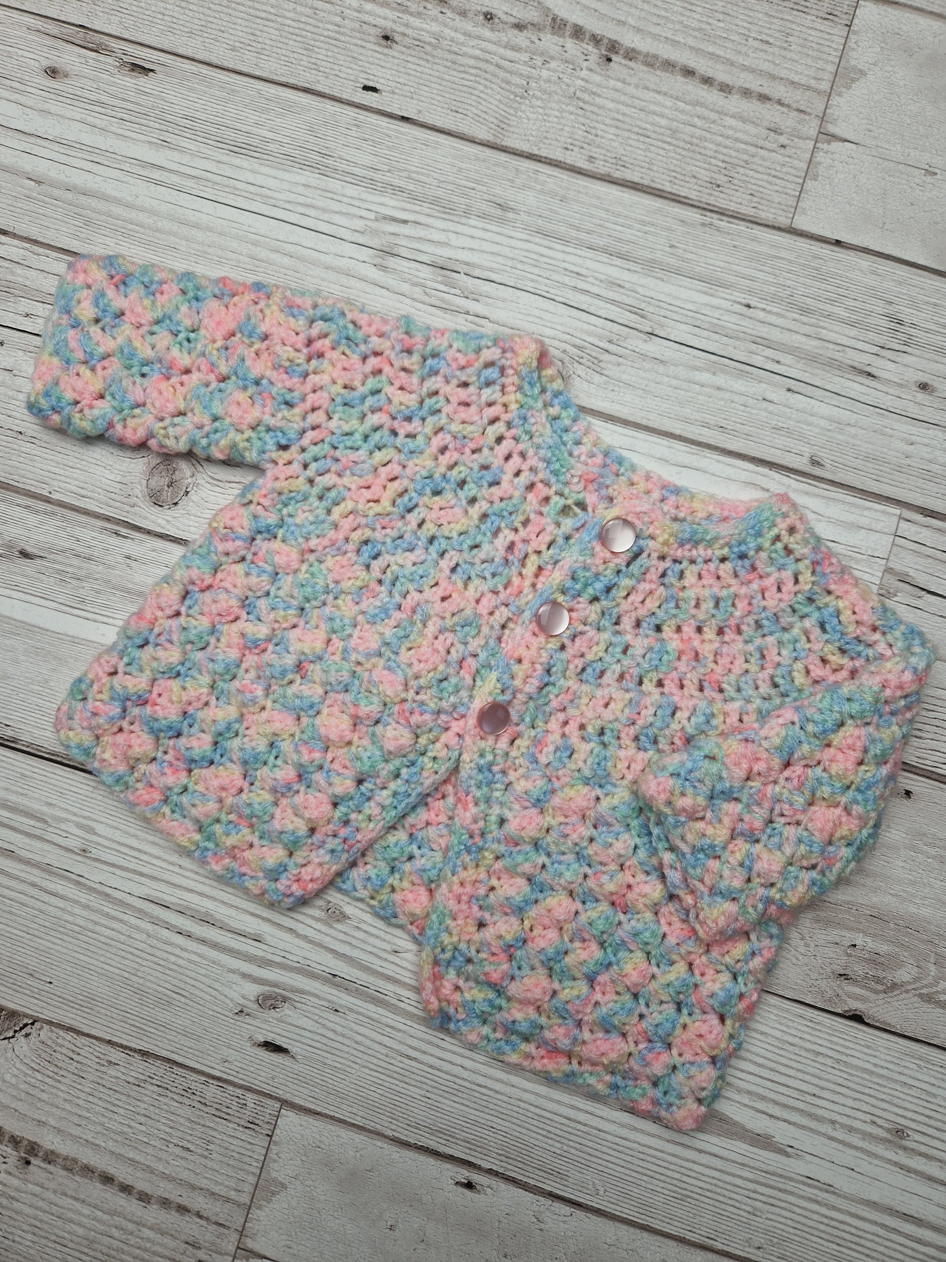 Newborn handknitted cardigan - Cait's Cardigans