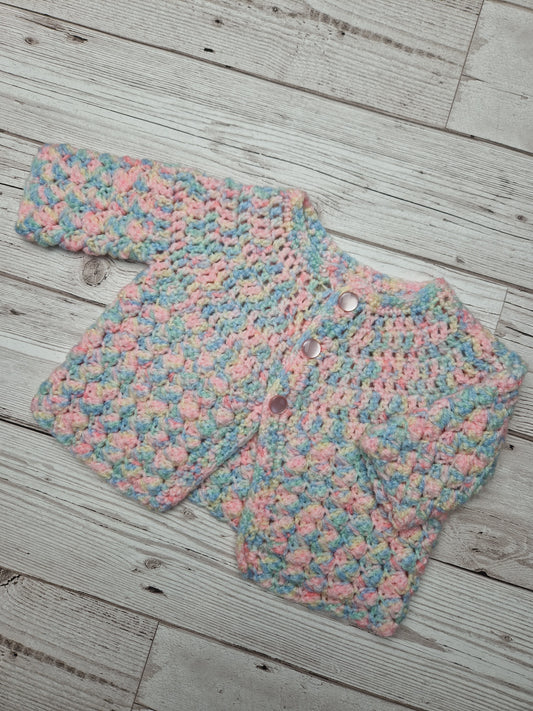 Newborn handknitted cardigan - Cait's Cardigans