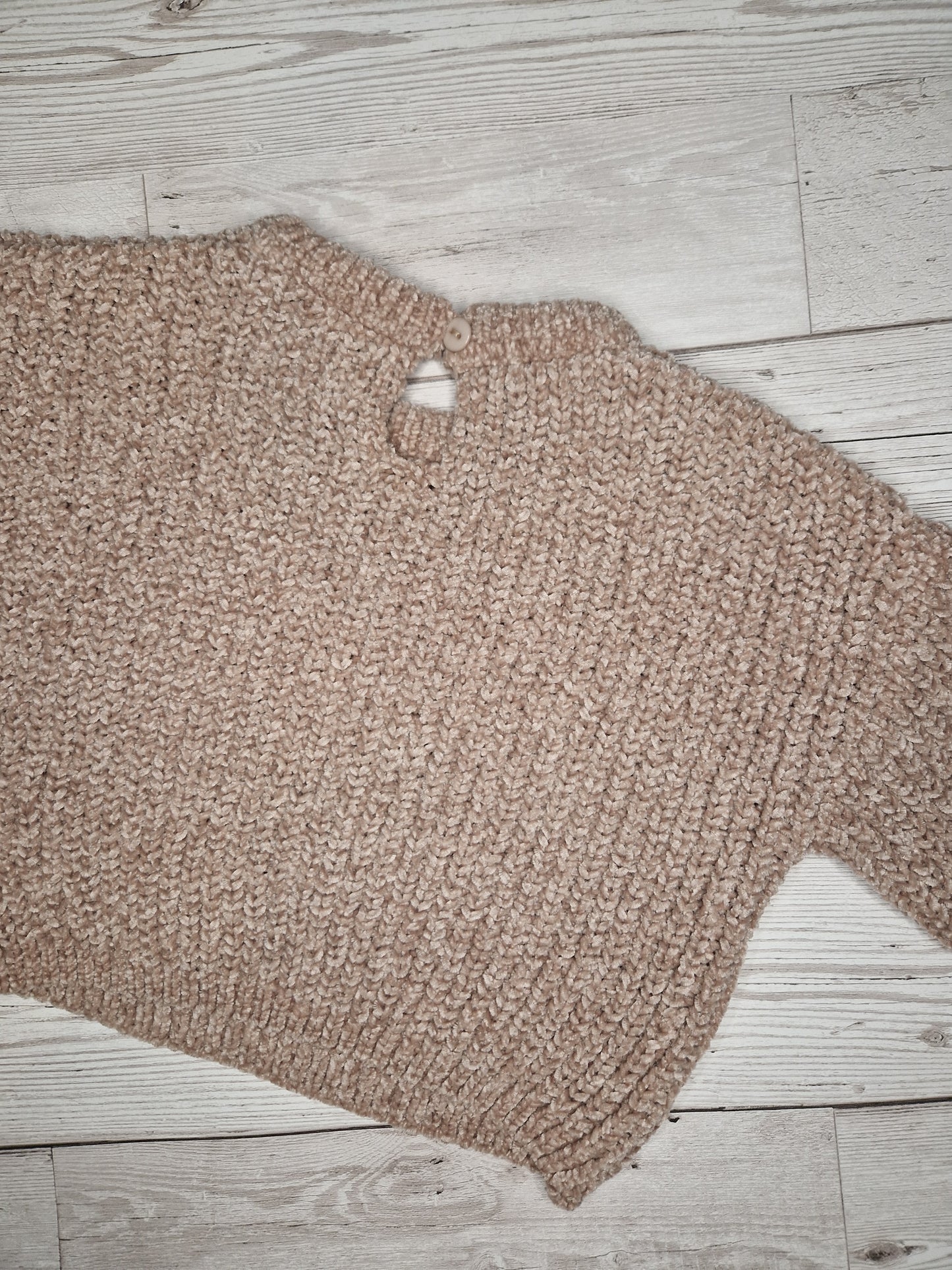 6-9m "little rainbow" brown supersoft jumper - Cait's Cardigans