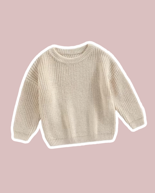 Oversized jumper - Biscuit - Cait's Cardigans