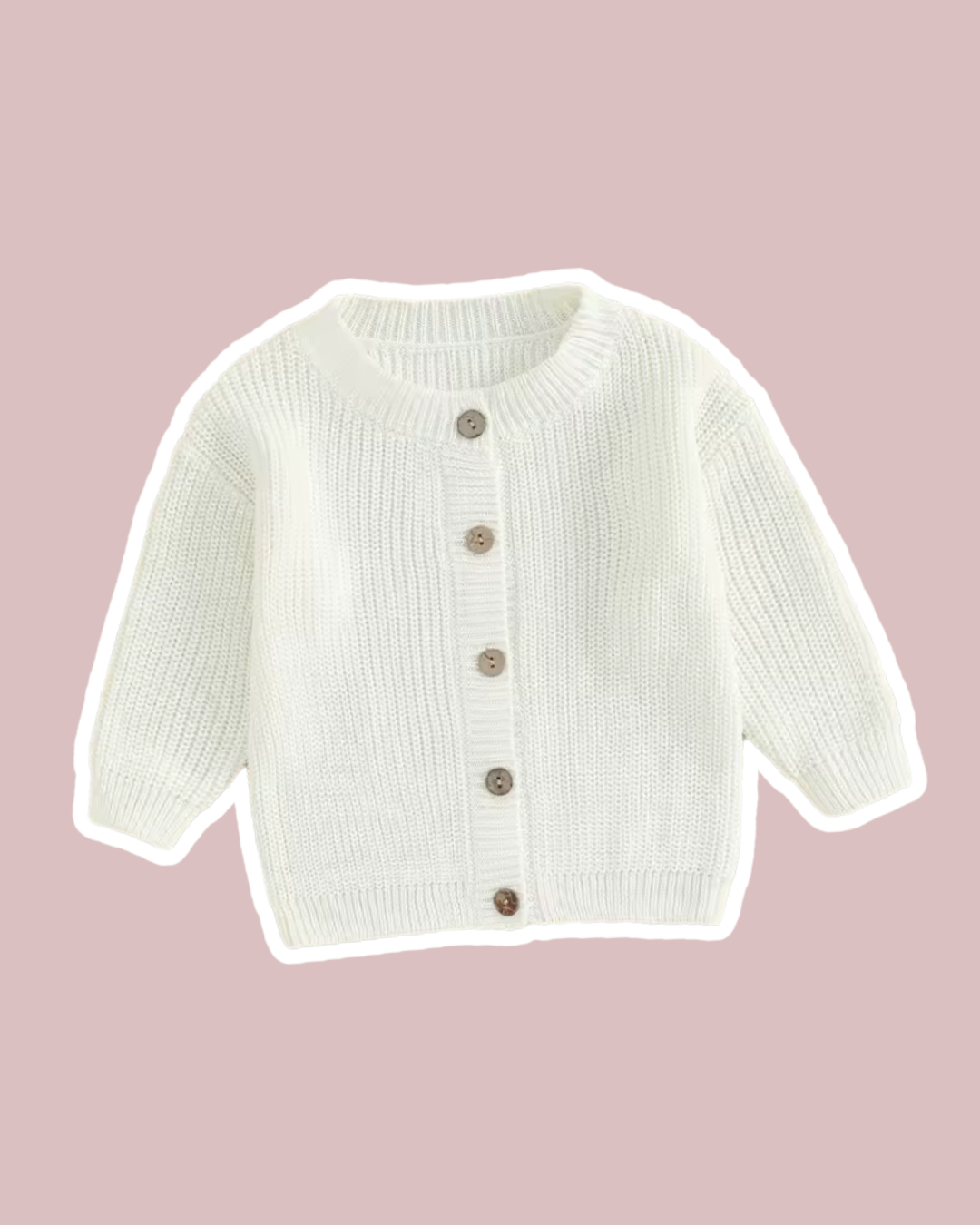 Oversized cardigan - White - Cait's Cardigans