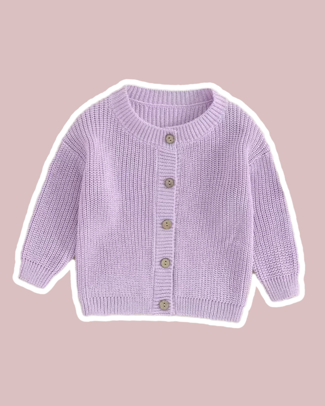 Oversized cardigan - Lilac - Cait's Cardigans
