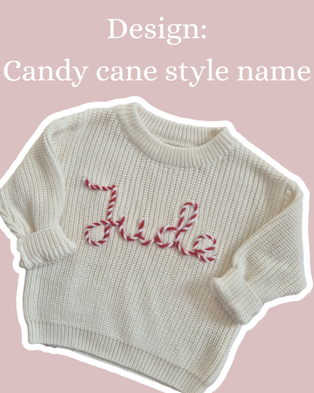 Design: Candy cane style name