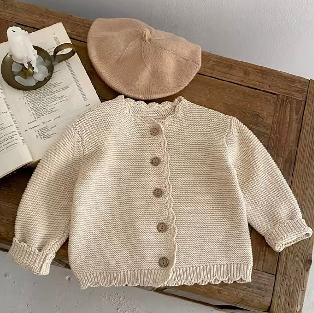Scallop cardigan