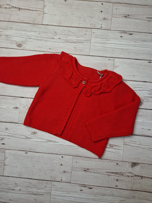 6-9m red cardigan - Cait's Cardigans