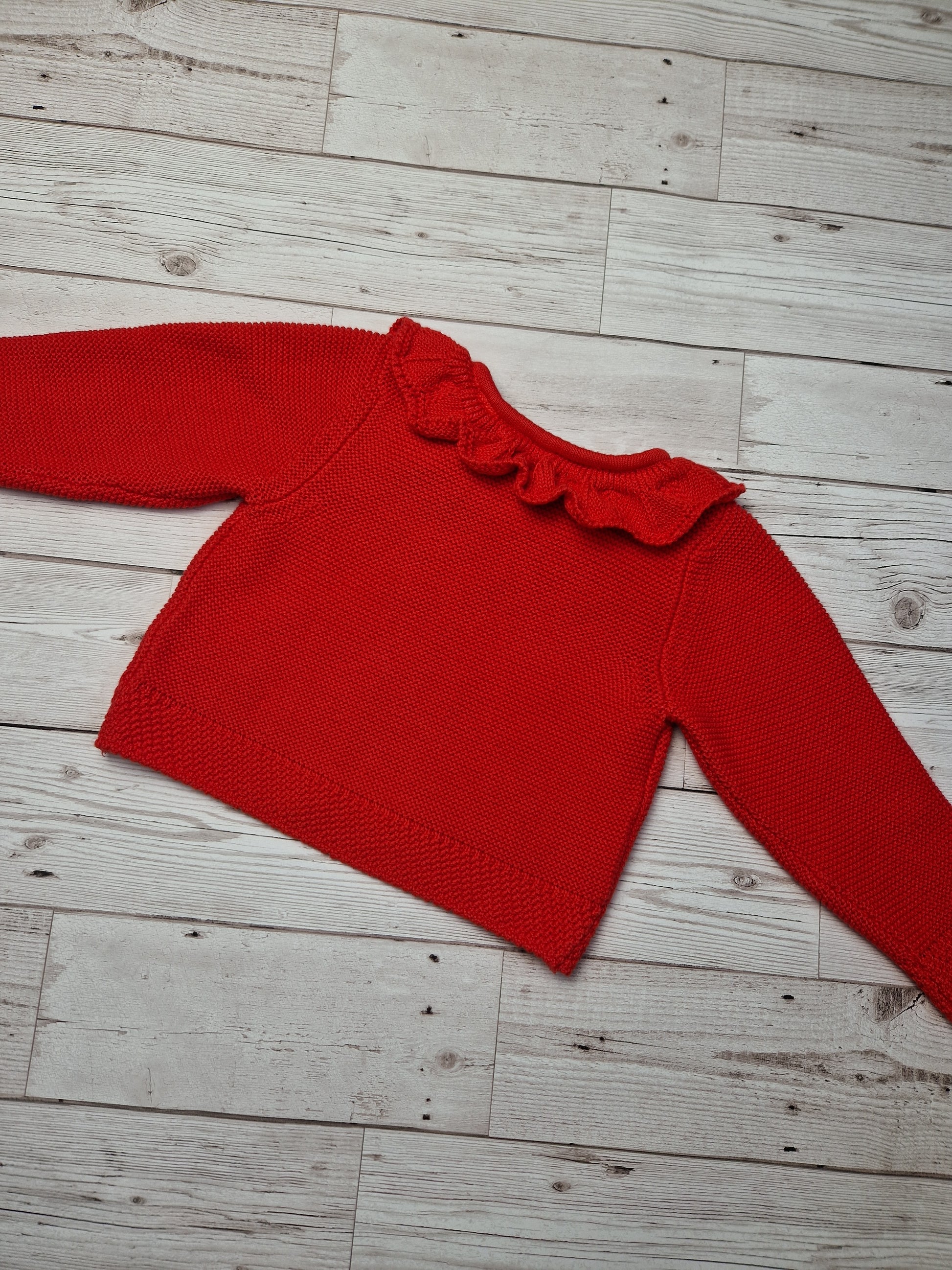 6-9m red cardigan - Cait's Cardigans