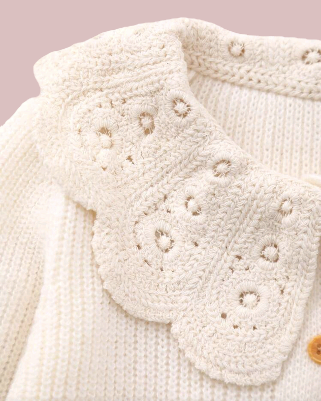 Crochet collar cardigan