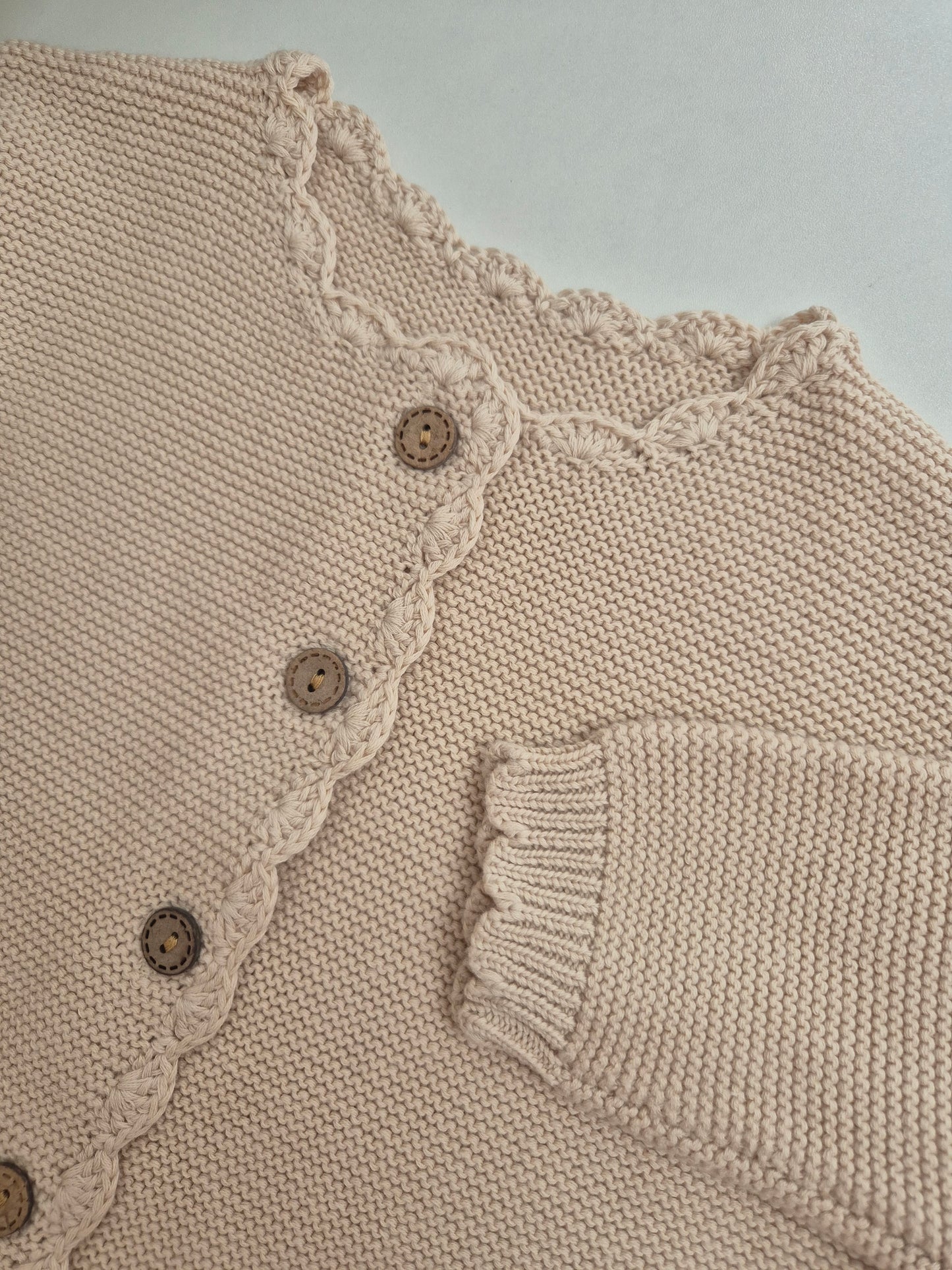 Scallop cardigan