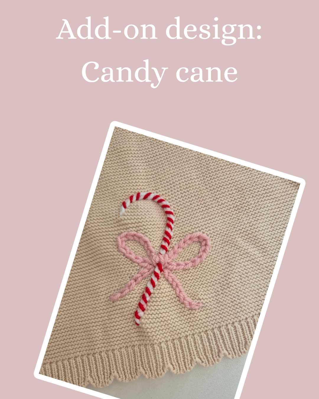 Add-on design: Candy cane