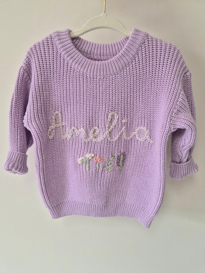 Oversized jumper - Lilac