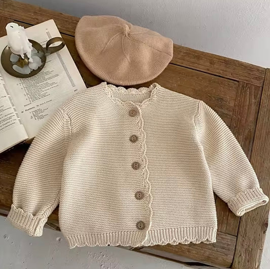 Scallop cardigan