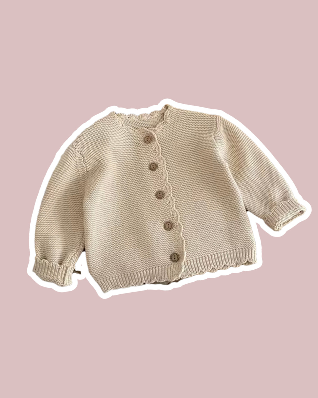 Scallop cardigan