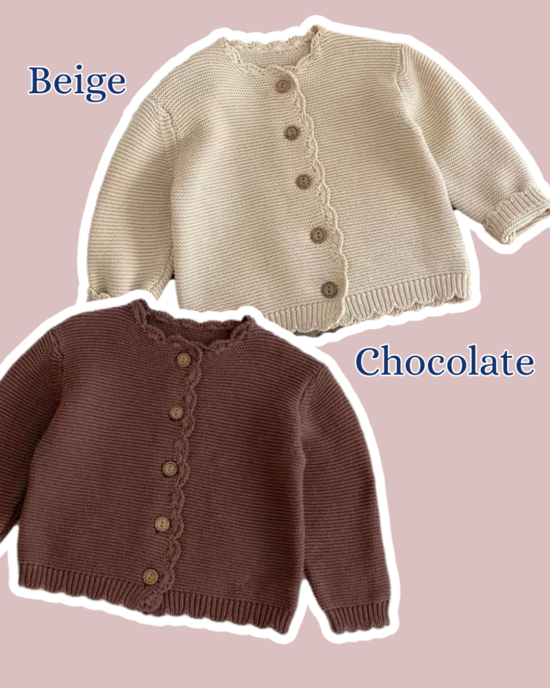 Scallop cardigan