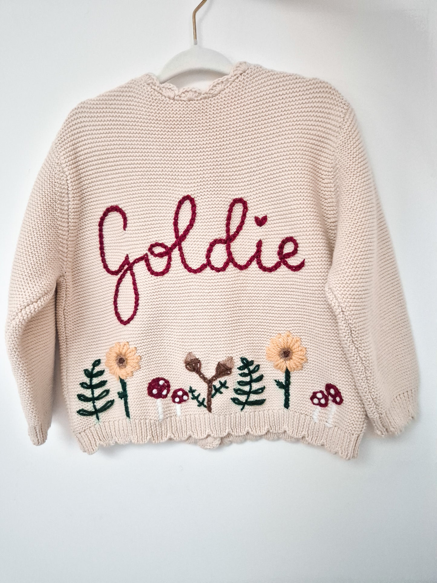 Scallop cardigan