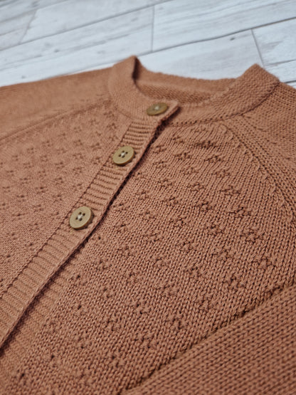 6-9m brown cardigan