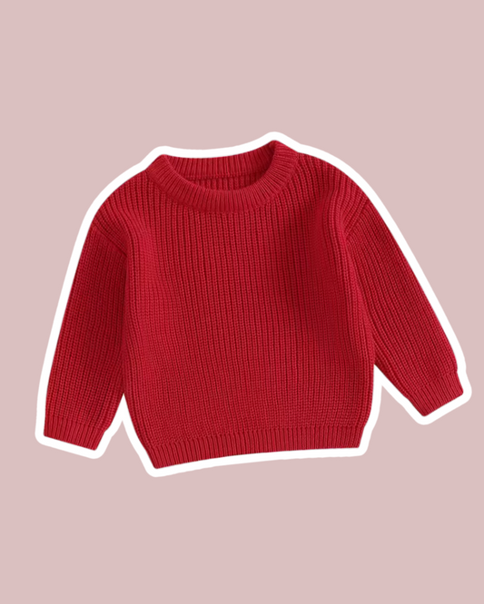 Oversized jumper - Red