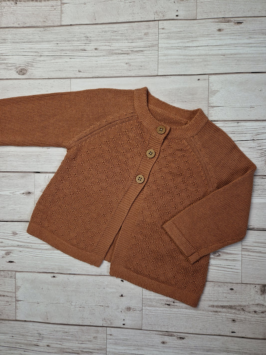 6-9m brown cardigan