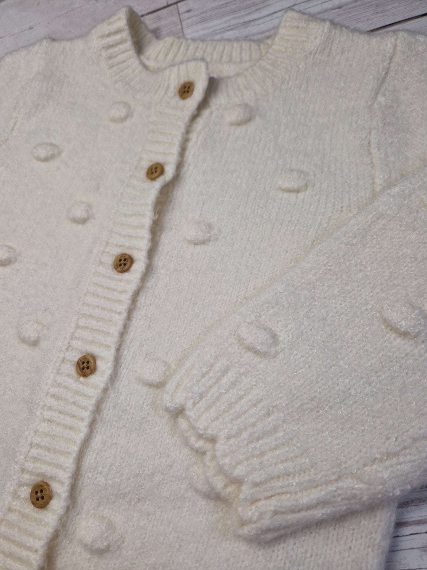 18-24m cream bobble cardigan