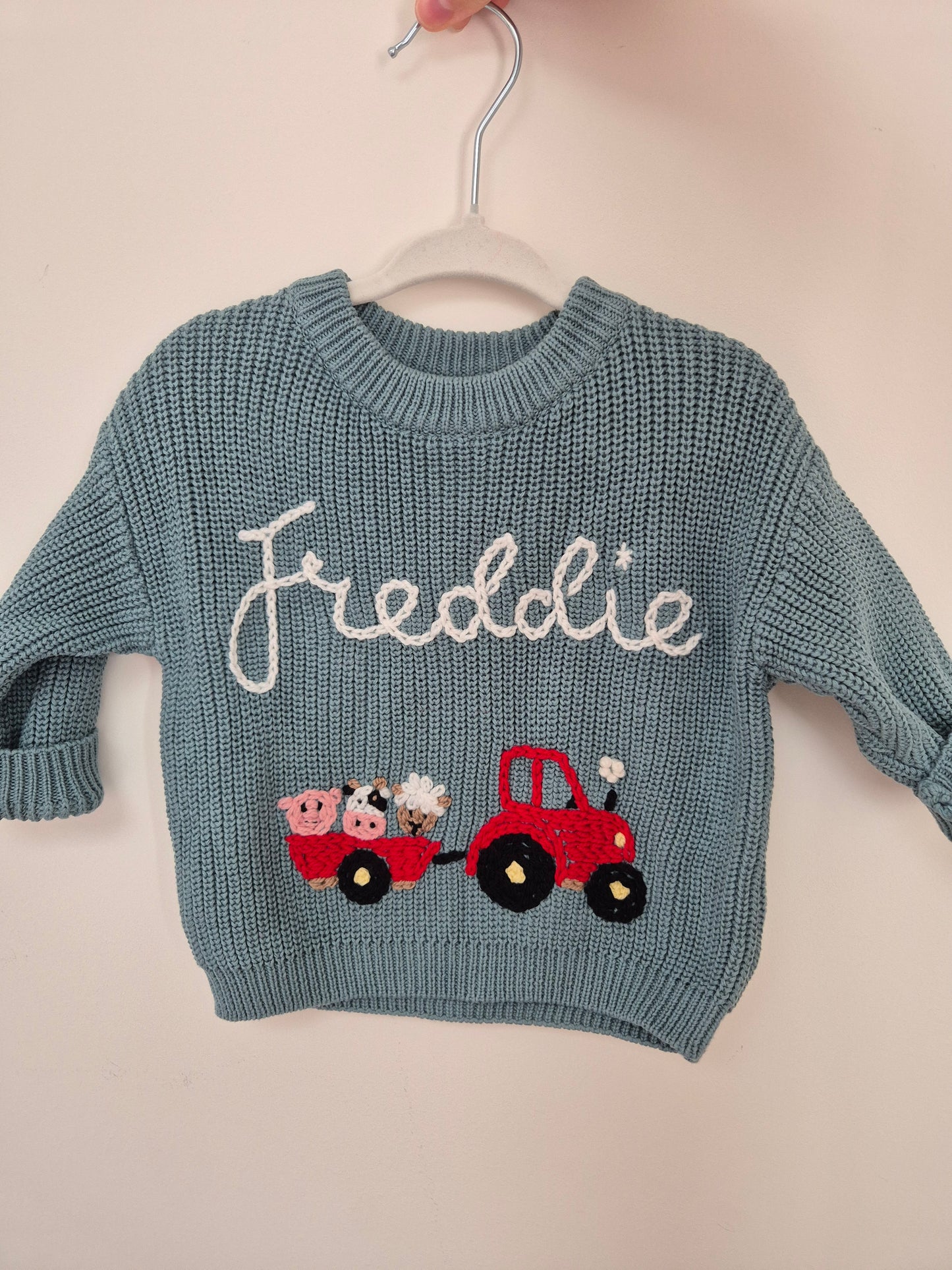 Oversized jumper - Teal