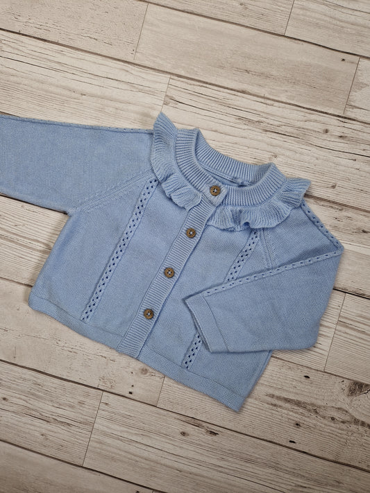 3-6m blue cardigan