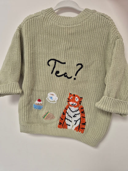 Tiger design - Cait's Cardigans 