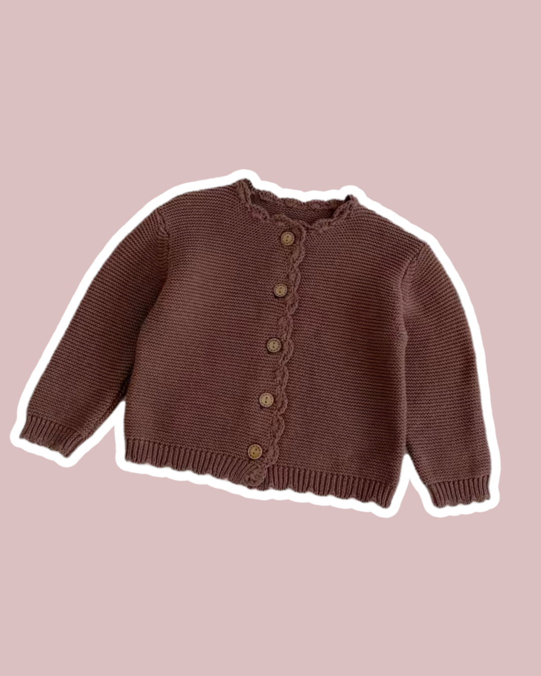 Scallop cardigan