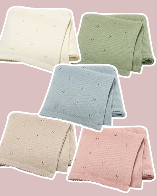 Pointelle blanket