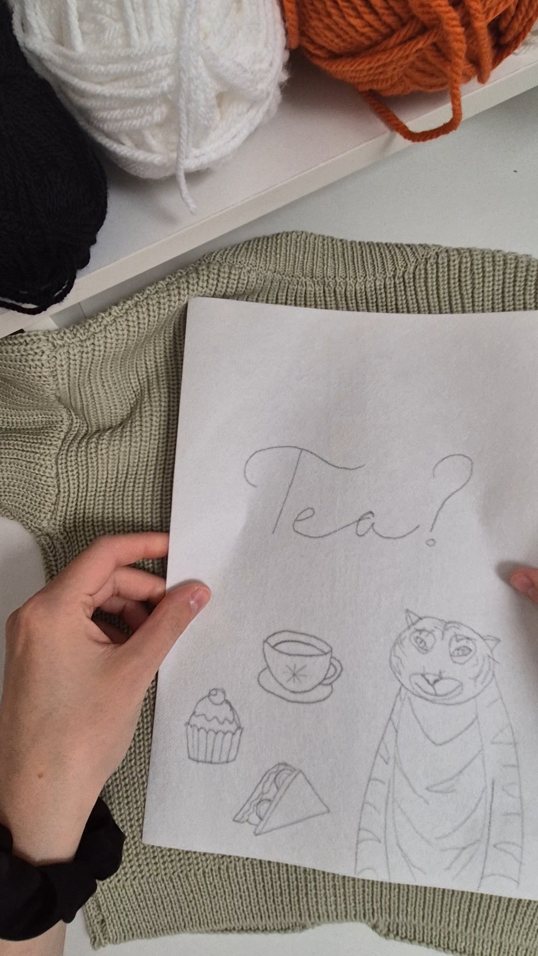 Tiger design - Cait's Cardigans 